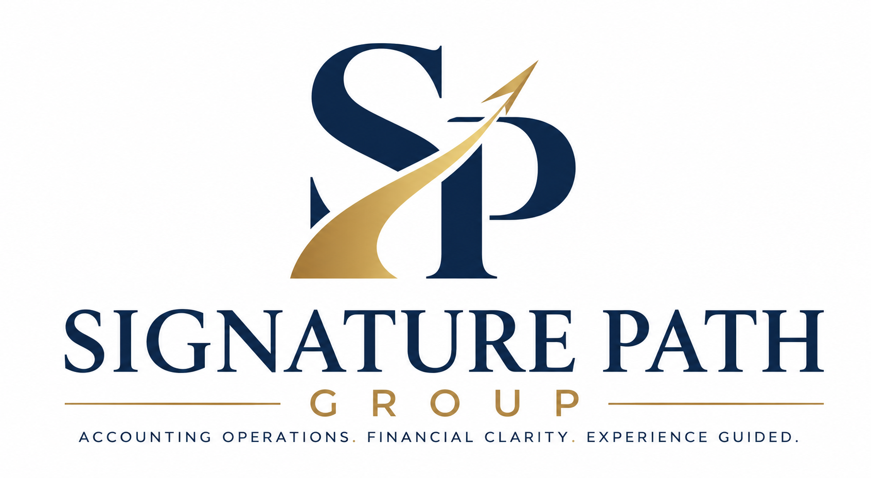 Signature Path Group logo with a gold path rising through the SP monogram